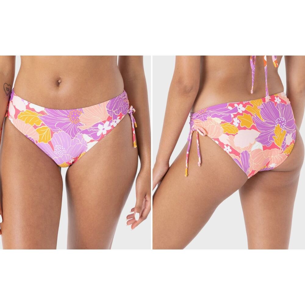 Roxy Bell Bottoms Bloom Hipster Lace Full Bikini Bottom - NWT Size Small